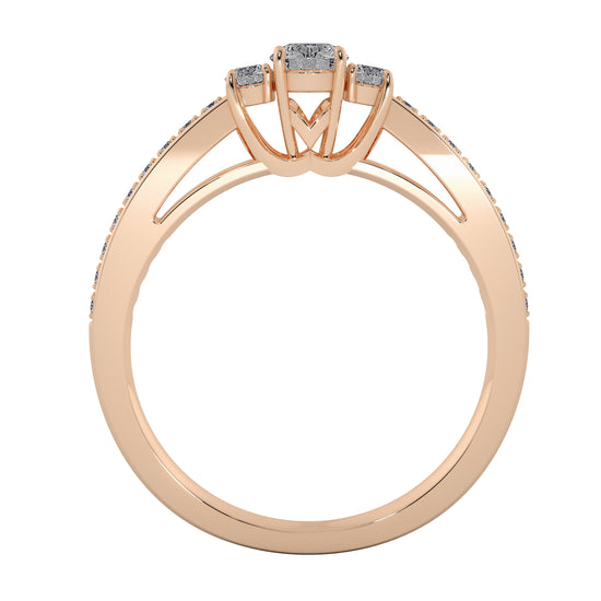 Crystal Treasure Solitaire Ring