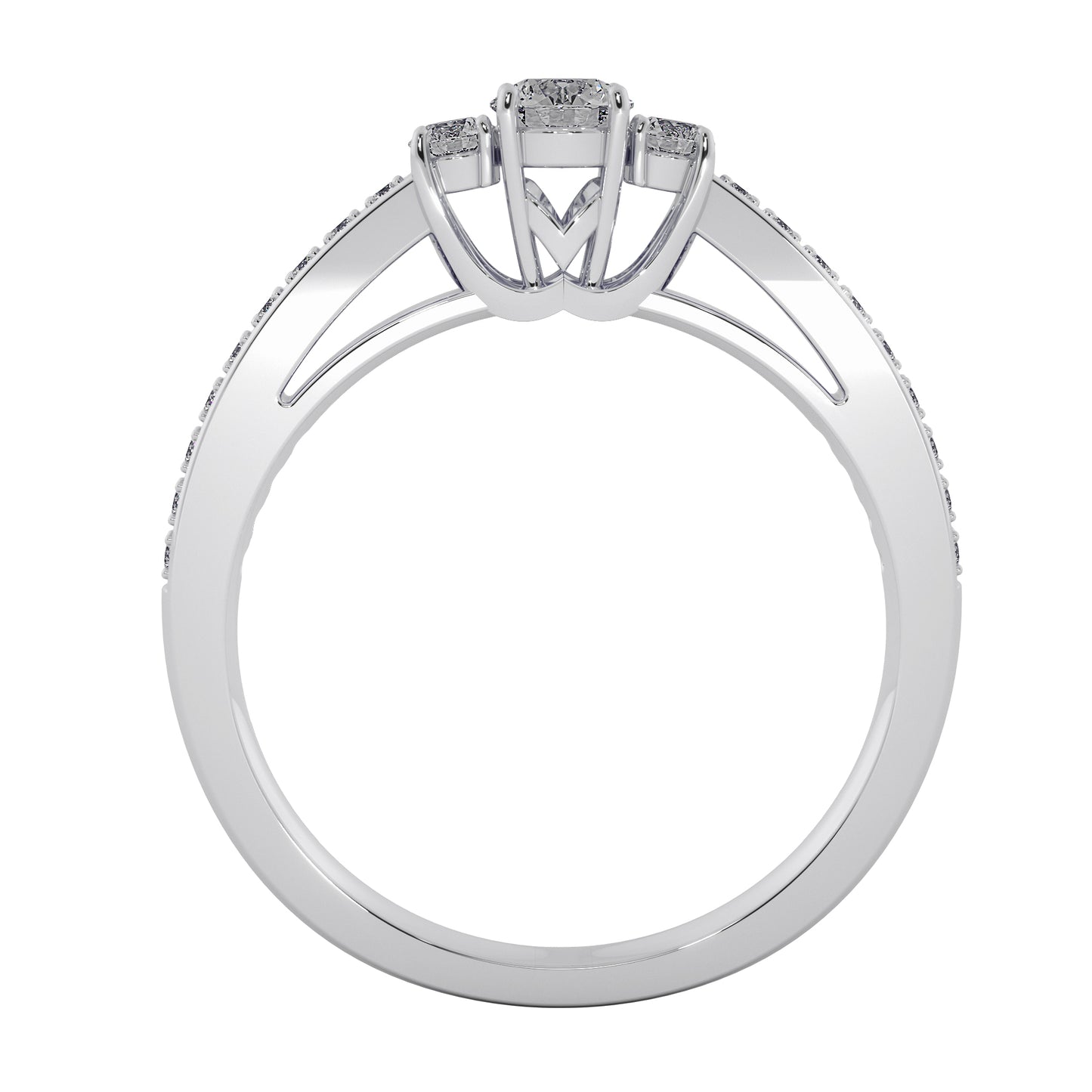 Crystal Treasure Solitaire Ring