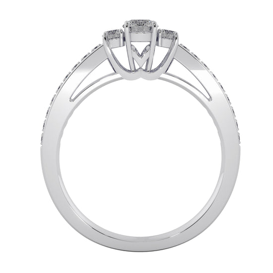 Crystal Treasure Solitaire Ring