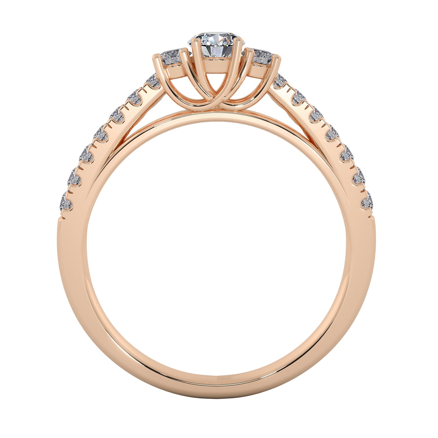 Lotus Effect Solitaire Ring