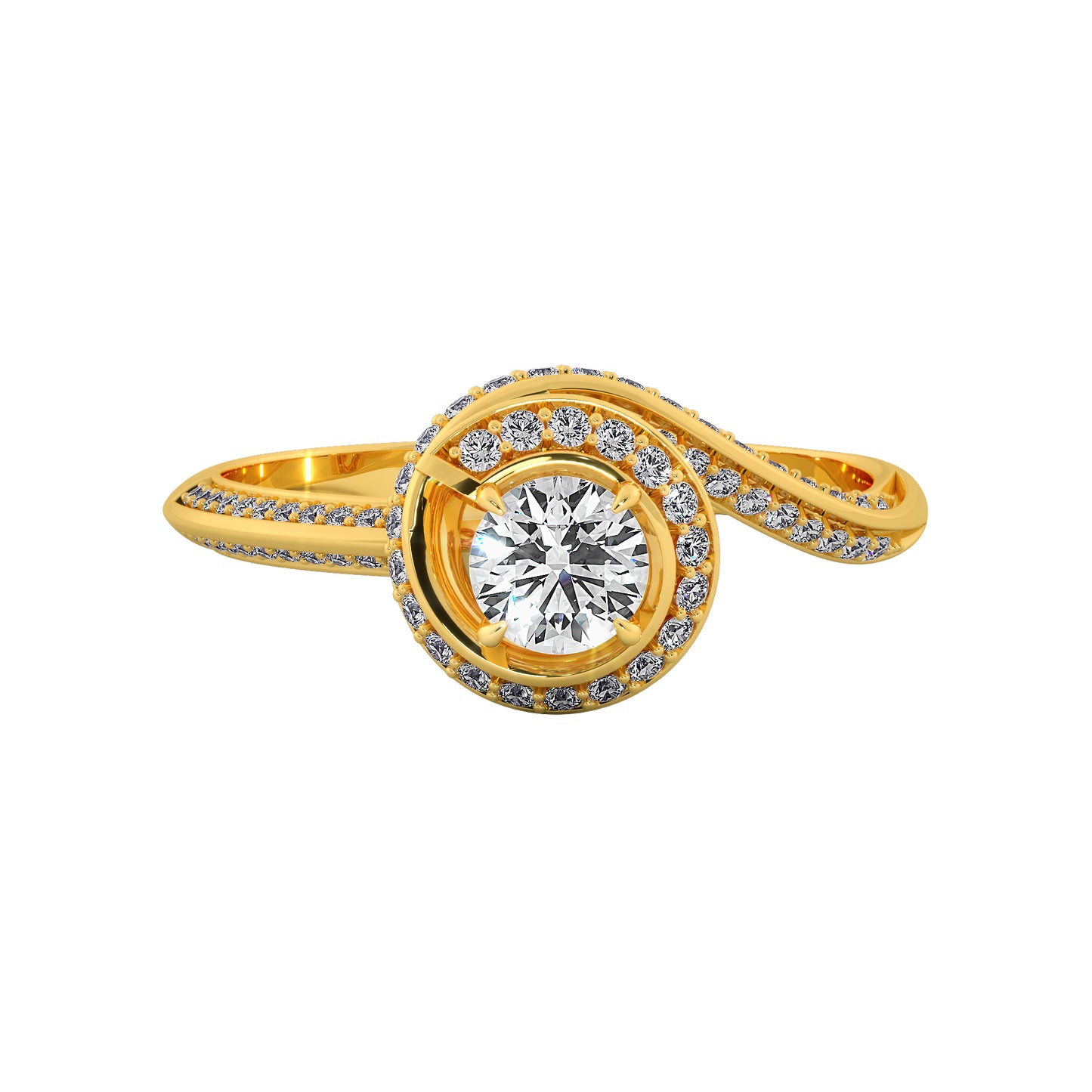 Saturn Bliss Solitaire Ring