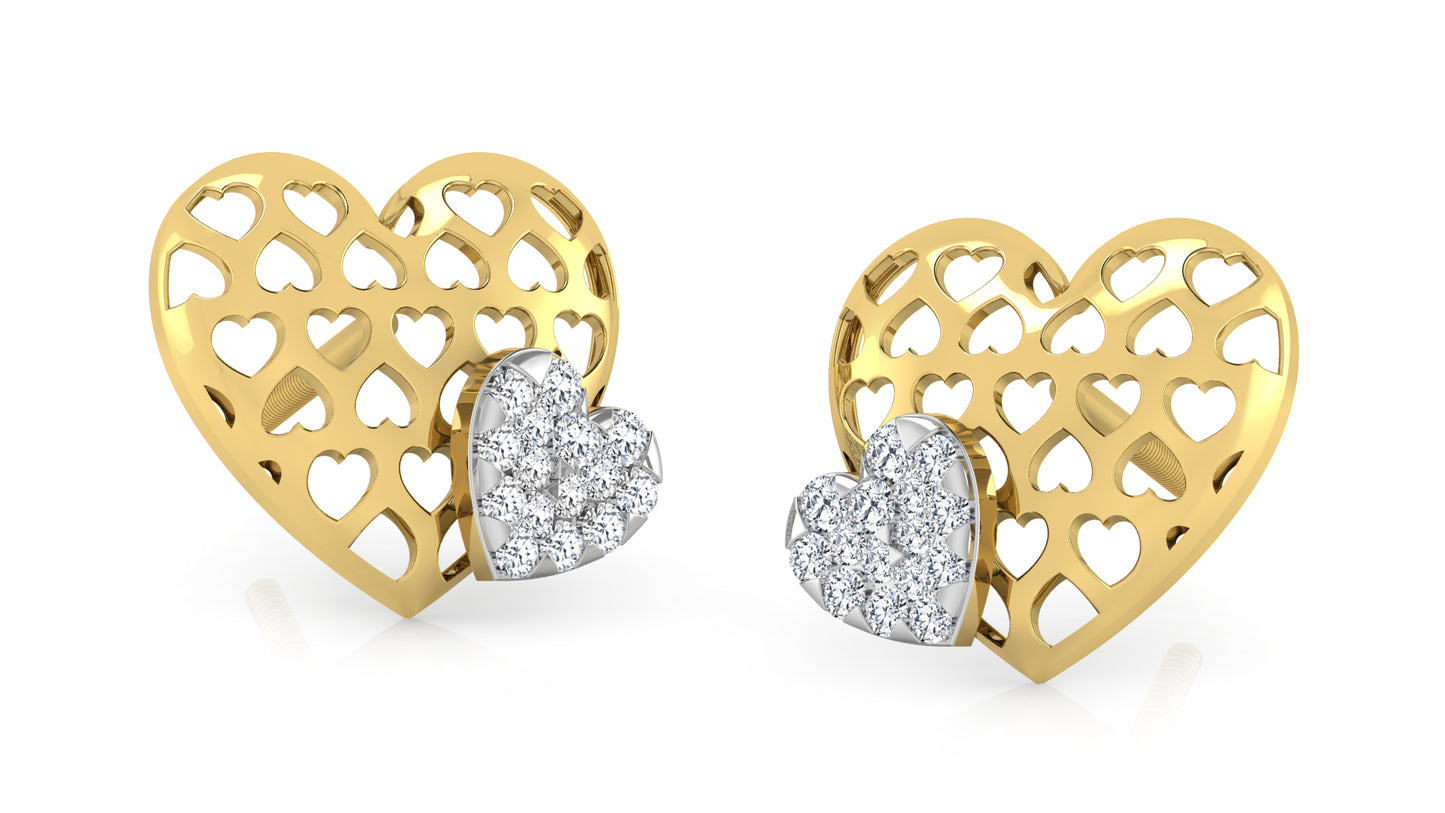 The Two-Heart Earring