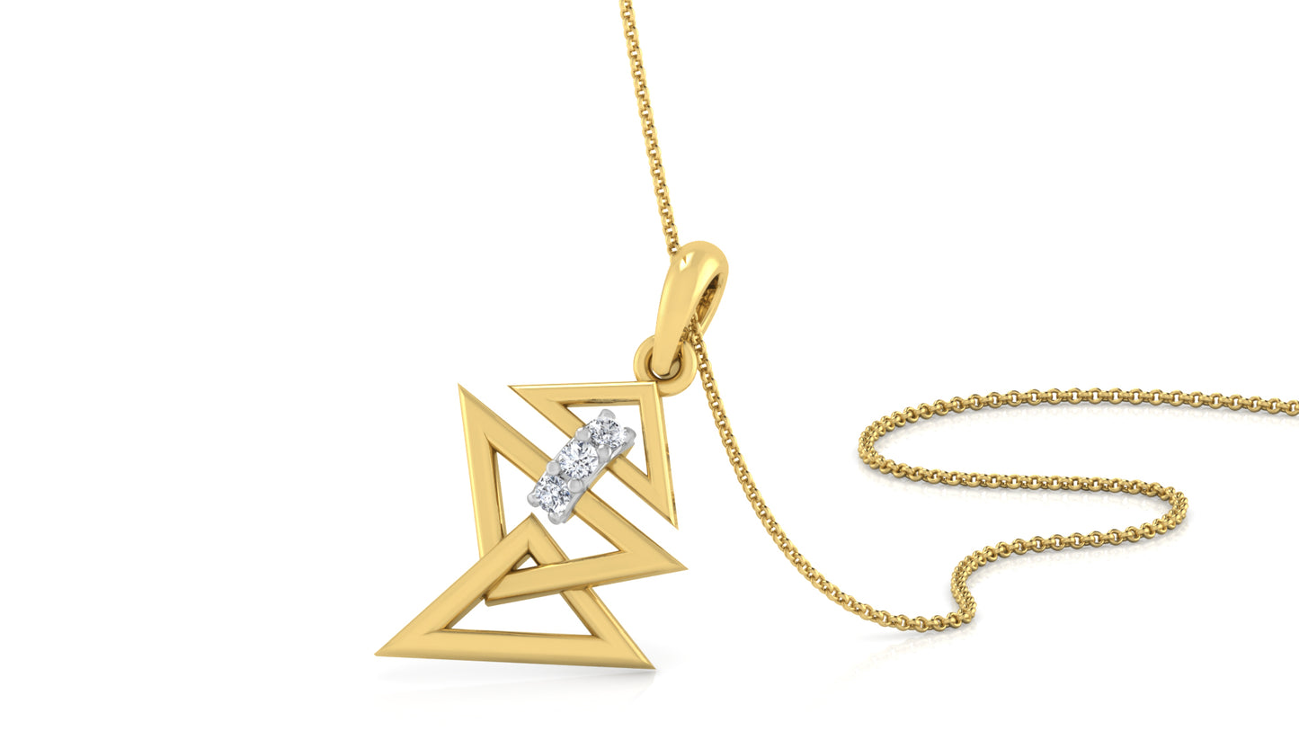 Triangular Beauty Pendant