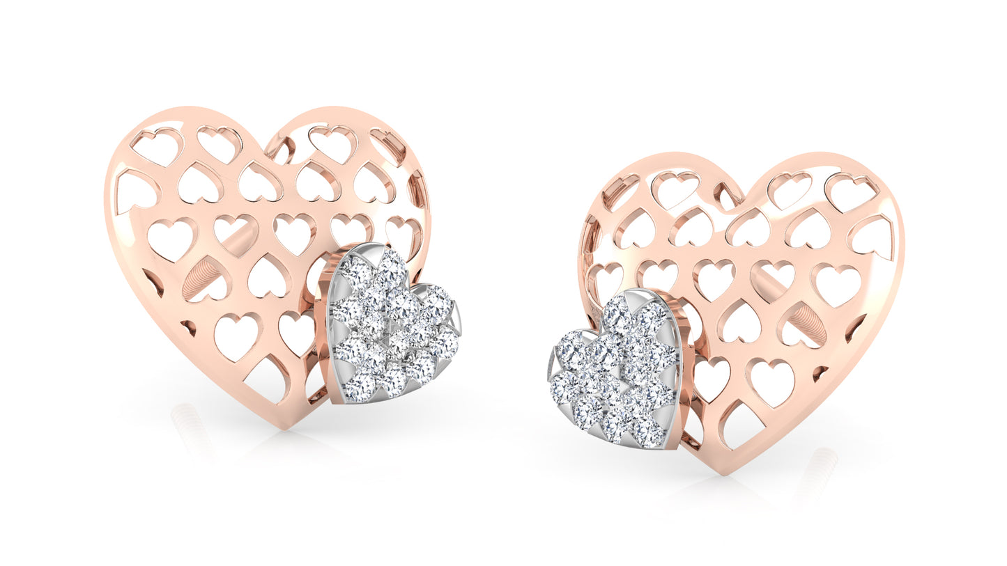 The Two-Heart Earring