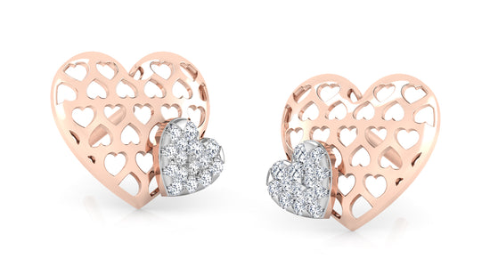 The Two-Heart Earring