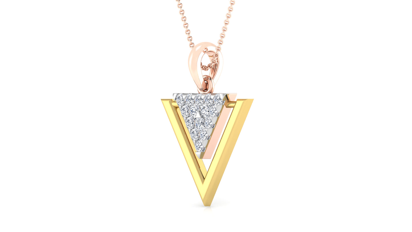 Double Triangle Pendant