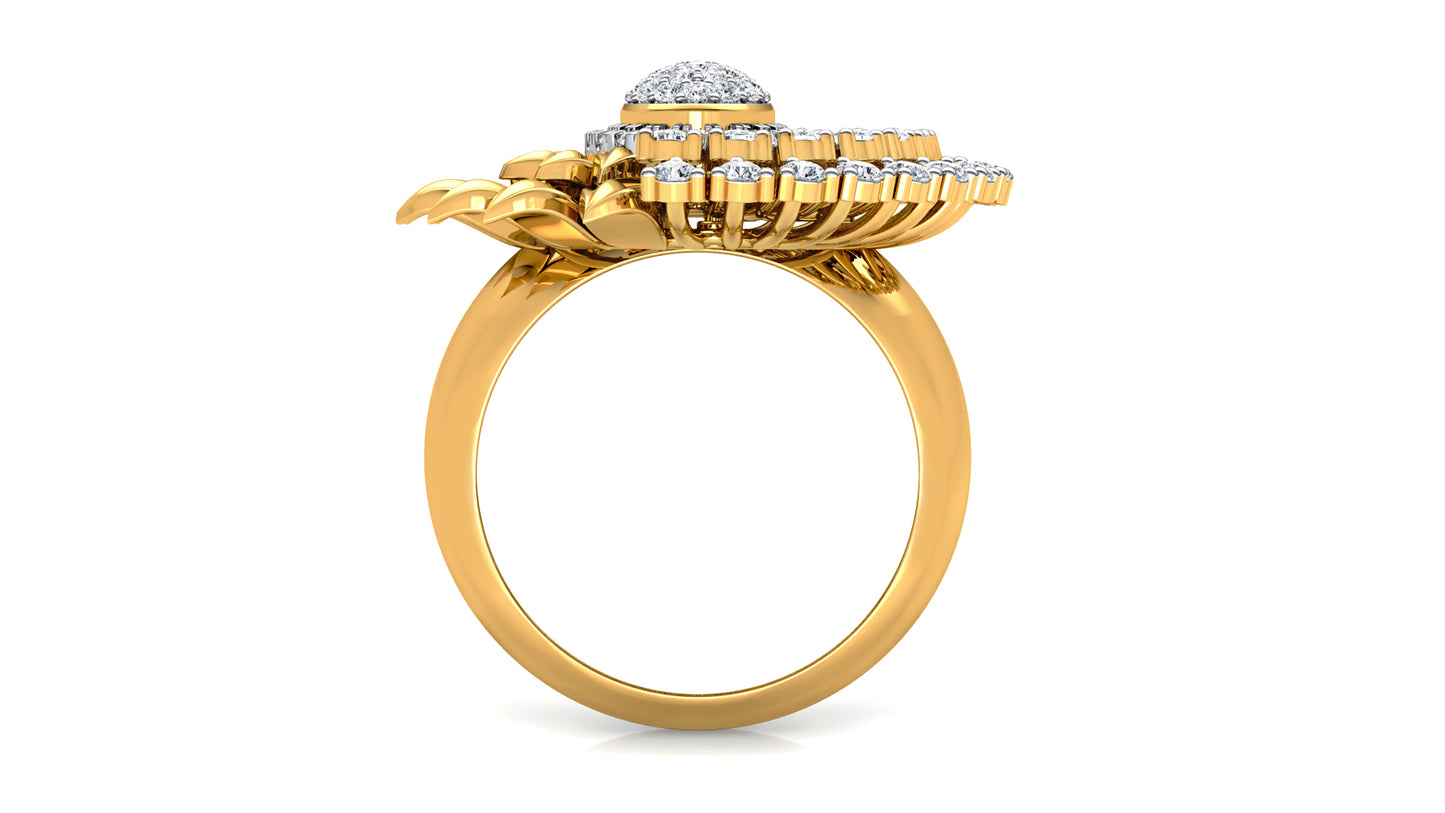 Golden Leaves Ring