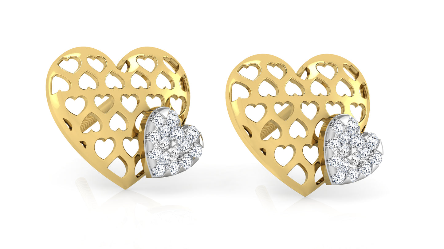 The Two-Heart Earring