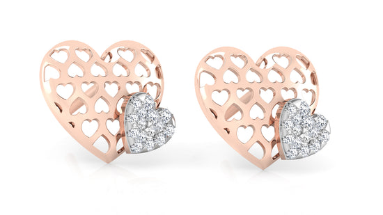 The Two-Heart Earring