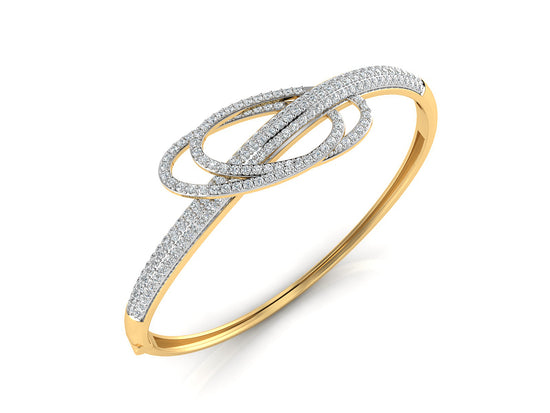 Rings of Power Synthetic Diamond Gold Bracelet Order Online and Shop at Diahart.