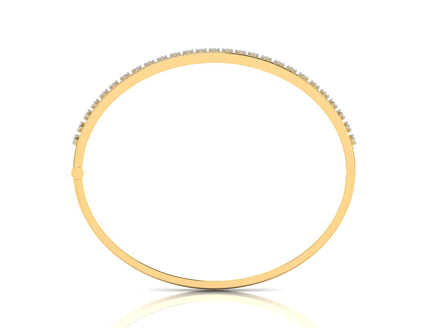 Night's Brilliance Lab Grown Diamond  Gold Bracelet .Best Synthetic Diamond Jewelry in Chennai