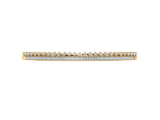 Night's Brilliance Lab Grown Diamond  Gold Bracelet Front View.Best Synthetic Diamond Jewelry in Chennai